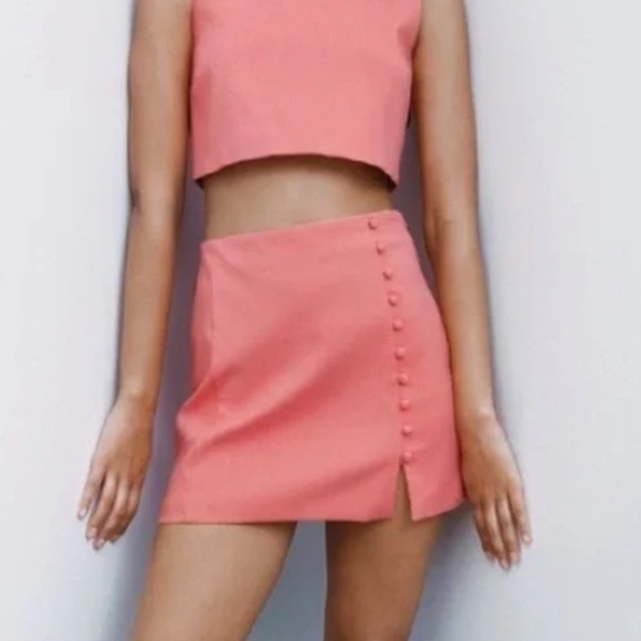 Zara Dresses & Skirts - Zara Pink Mini Skirt
